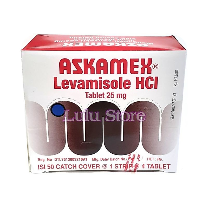 Askamex obat cacing Levamisole HCI 1 BOX