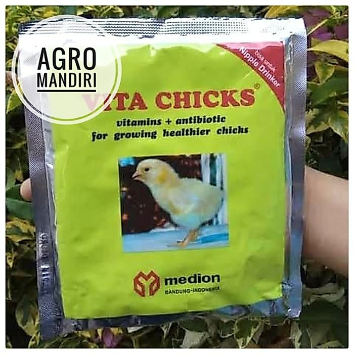 Vitamin Pertumbuhan Anak Ayam Broiler Unggas Vitachick 250 Gram