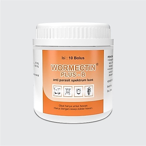 Wormectin Plus-B 1 bolus - obat parasit hewan besar