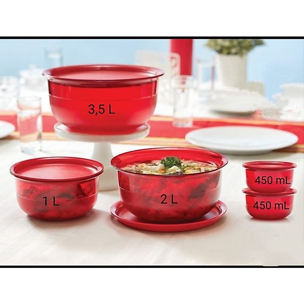 Crystal Tupperware/domino set/table coll tupperware
