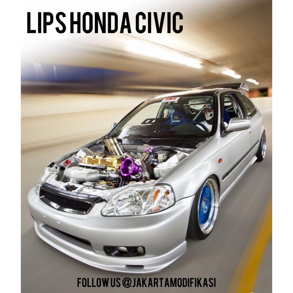 Bodykit Honda Civic Genio Ferio Estilo Mugen bahan duraflex, kondisi tanpa warna PNP dan berkualitas