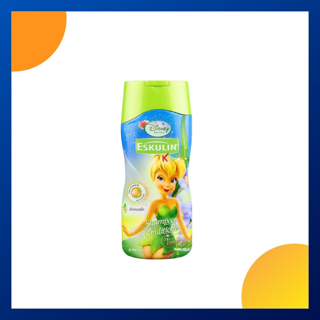 Eskulin Kids Fairies Shampoo & Conditioner Avocado Extract 200 Ml Botol