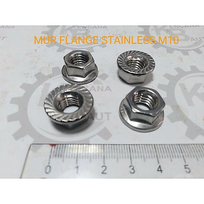 MUR FLANGE M10 STAINLESS / MUR TOPI M10 STAINLESS