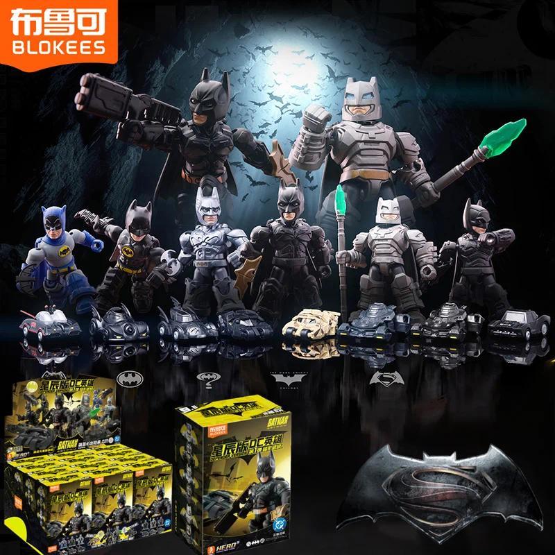 12pcs BLOKEES Original DC Batman BEFENDER VERSIDN Batmobile ARMORED Batman Dark Knight Bruce Wayne T