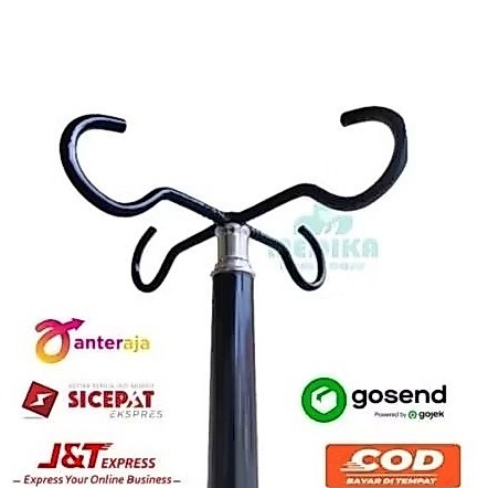 Tiang infus portable 4 gantungan bisa dilipat masuk tas | tiang lebih kokoh | tinggi 210cm | hanger 