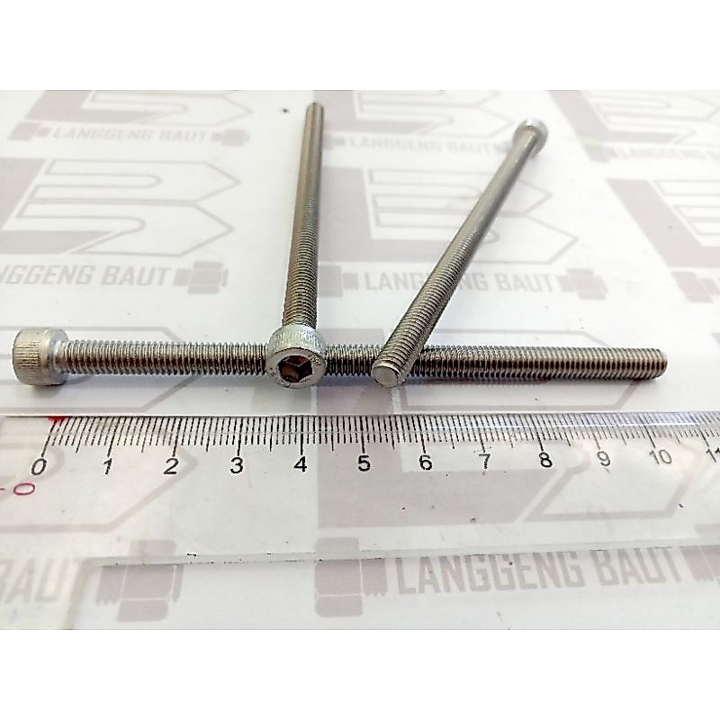 Baut L Stainless M6 X 110 (11cm) Kunci L 5mm THE A2-70 M6x110