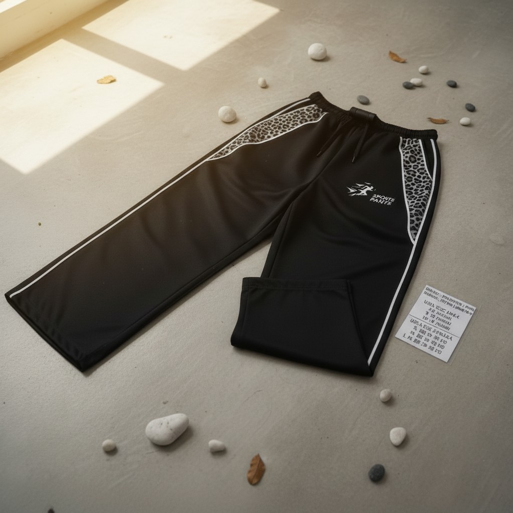 ST-03 // Phantom Jogger Celana Leopard Y2K Reflektif NyalaLeo Pard Viral Sports Pants Baggy Reflekti