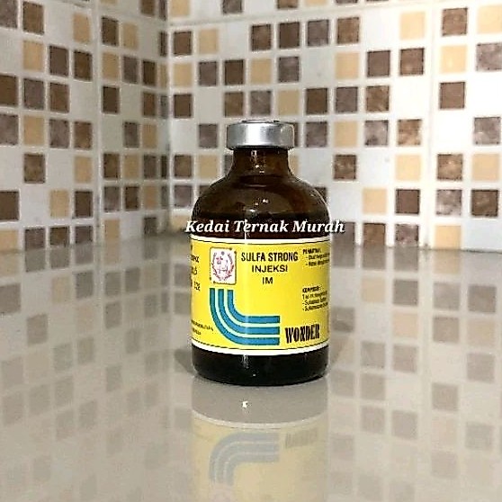 Sulfa Strong 50ml Injeksi Obat Diare Mencret Sapi Kambing Domba Babi Ayam Bebek Unggas