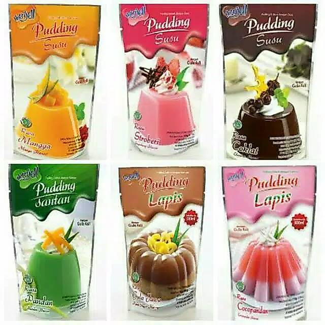 Nutrijell pudding susu / puding susu cappuccino/ puding susu cokelat/ puding susu karamel/ puding su
