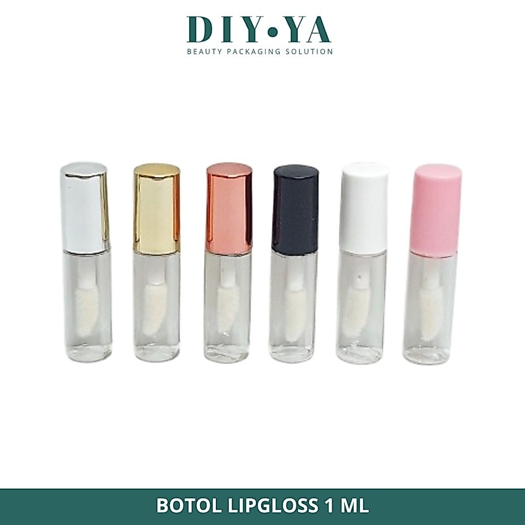 BOTOL LIP GLOSS / CREAM / BLUSH ON LIPGLOSS LIPBALM PELEMBAB BIBIR CAIR TRAVEL MINI KECIL SAMPEL 1ML