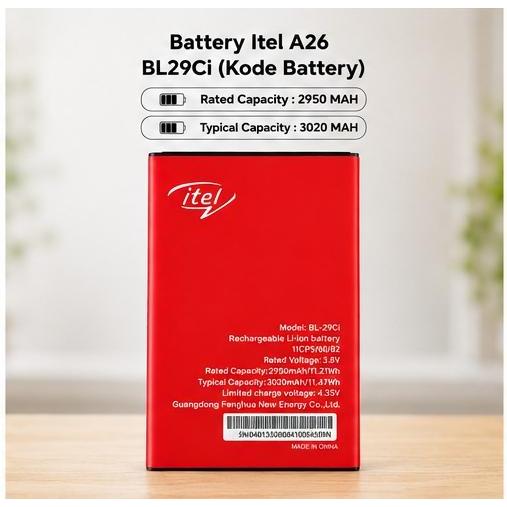 Battery Itel A26 ( BL29CI ) / Baterai Itel A26