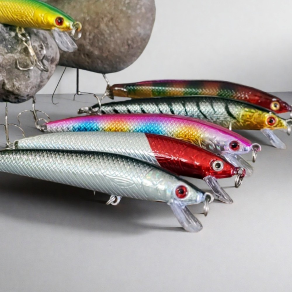 Umpan Lure Tenggelam 100mm 8g Dengan 10 Warna Pilihan Cocok Untuk Memancing Bass Ikan Mas Hitam Dan 