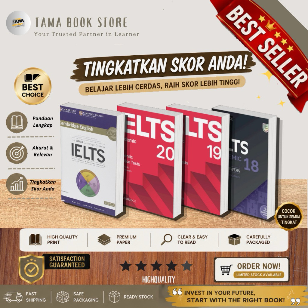 Buku Latihan Test Bahasa Inggris IELTS Academic Full Edition