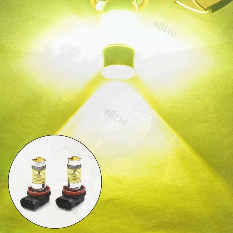 Lampu Kabut LED Mobil H11 H8 100W 1500LM Super Terang