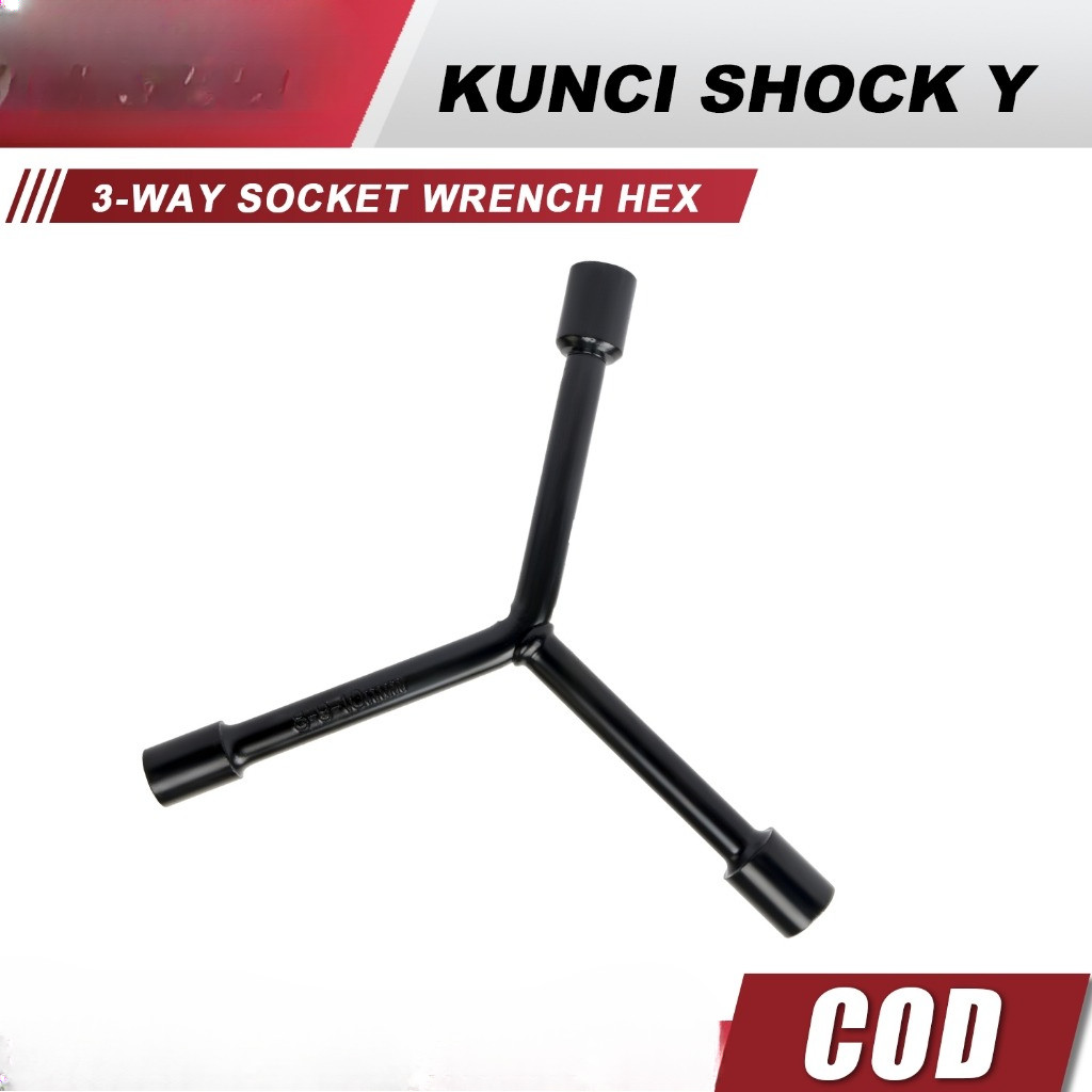 Kunci Shock Y Stainless / Sok T Pendek Chrome Stainless 8x10x12 10x12x14 8x9x10 Kualitas Bagus Kunci