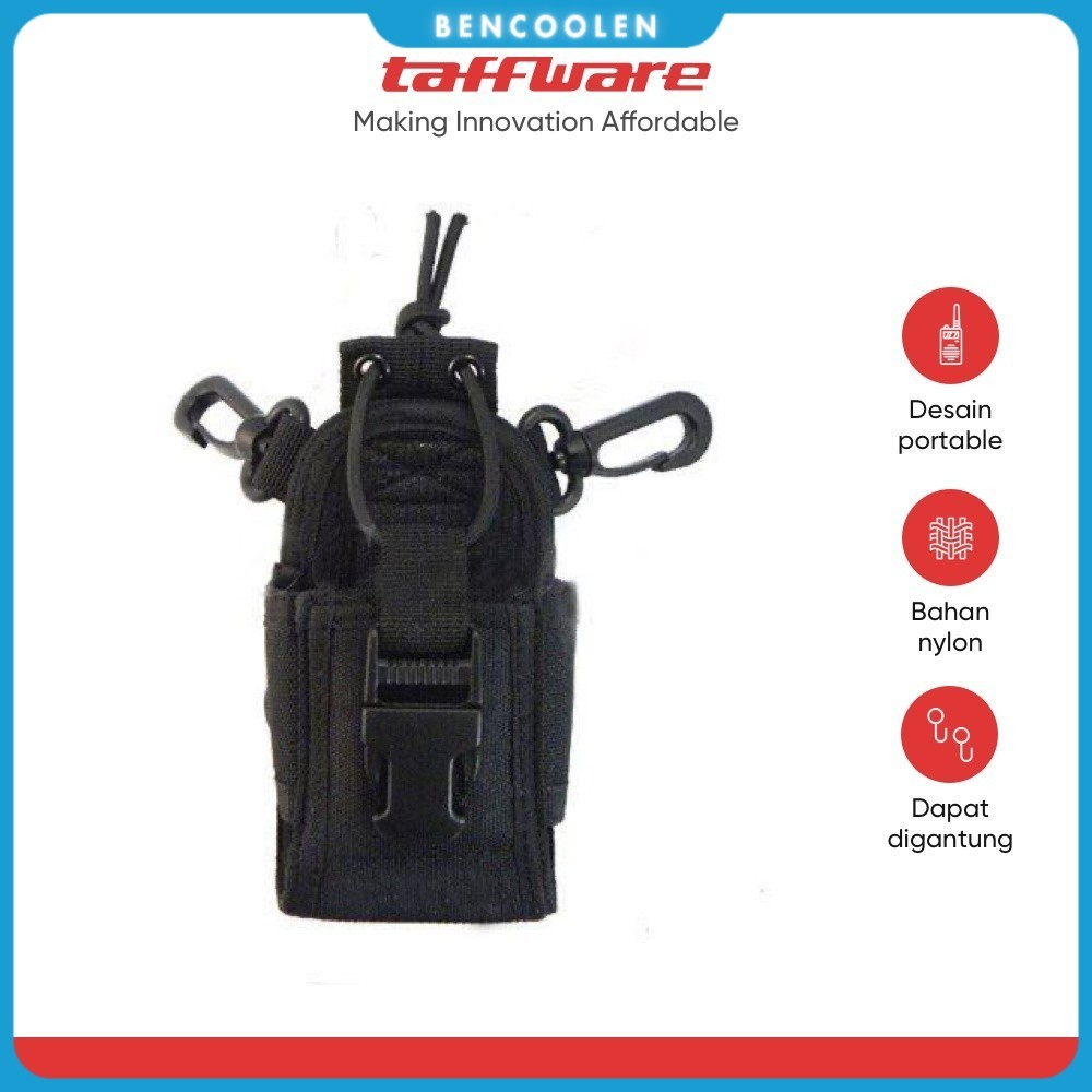 Taffware Tas Walkie Talkie for Taffware Pofung - MSC-20B - Black