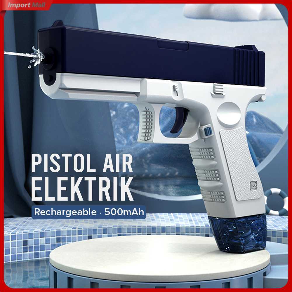 Pistol Air Mainan Elektrik Water Gun Rechargeable 500mAh - 518-2