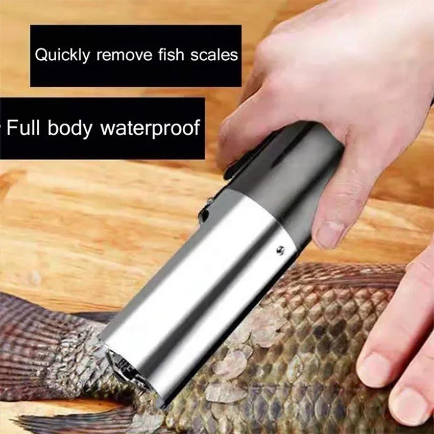 Mesin/Alat Pembersih Pengupas Sisik Ikan Otomatis Elektrik Stainless Anti Karat Alat Pisau Sisik Ika