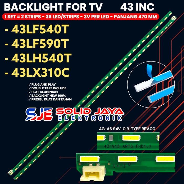 BACKLIGHT TV LG 43 INCH 43LF540T 43LF590T 43LX310C 43LH540T LAMPU BL 43LF540 43LF590 43LX310 43LH540