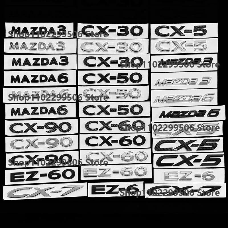 Aksesoris eksterior mobil ABS warna hitam perak karbon untuk Mazda 3 6 CX5 CX7 CX30 CX50 CX60, stike