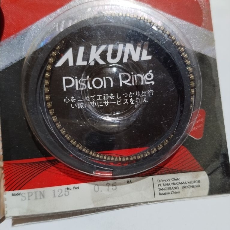 RING PISTON SPIN 125 MLKUNL