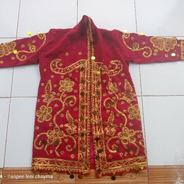 Baju Raja Pengantin Lampung Batik Asli Sulam