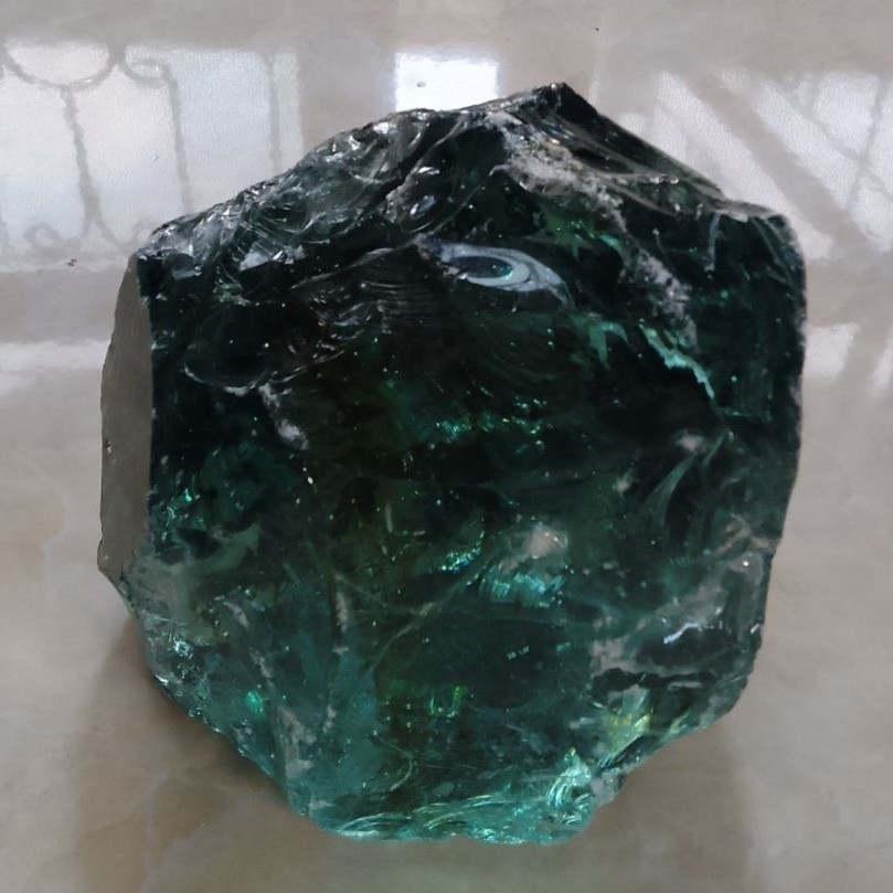 Batu Obsidian bongkahan hijau relaxa 3 kg