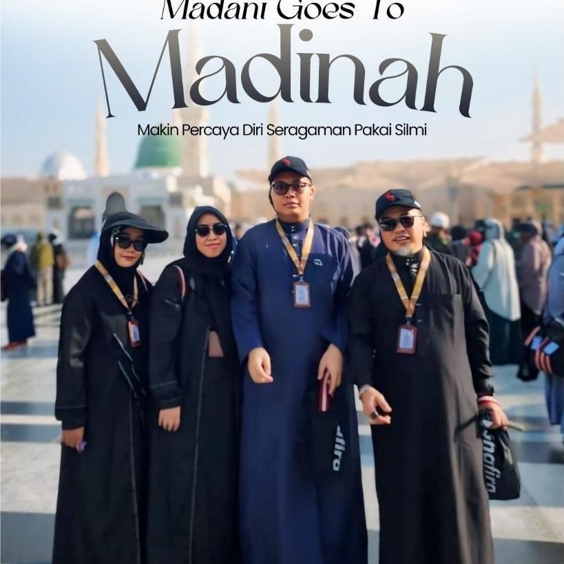 100% Aman Silmi - Gamis Abaya Putih - Gamis Sarimbit Keluarga - Gamis Putih Umroh Madani Family