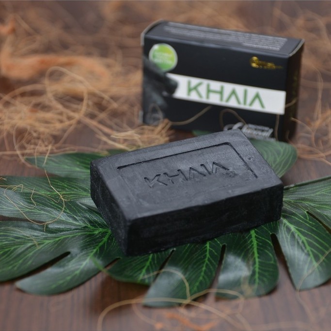 Khaia Skincare Binchotan Brightening Charcoal Soap Sabun Pencuci Muka Arang Perawatan Pembersih Waja