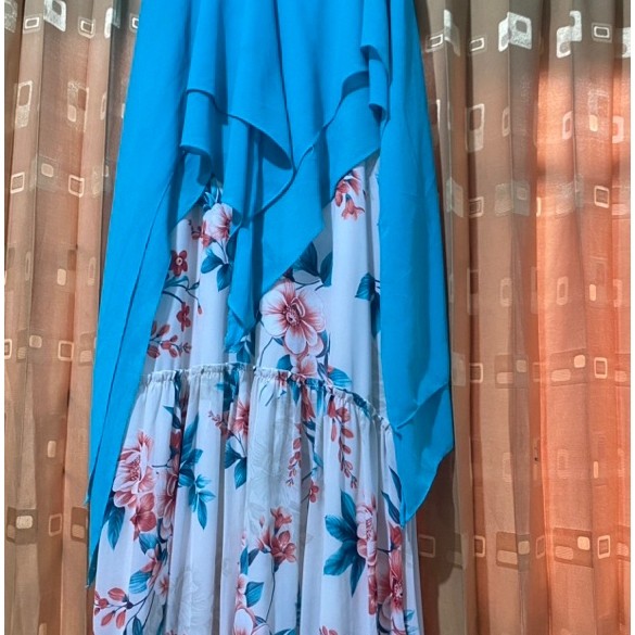 preloved baju gamis motif bunga