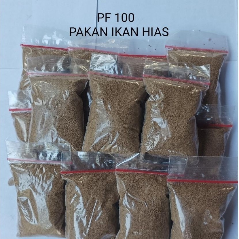 Pelet Ikan Hias PF 100 cocok untuk bibit ikan hias cupang guppy dan lainnya