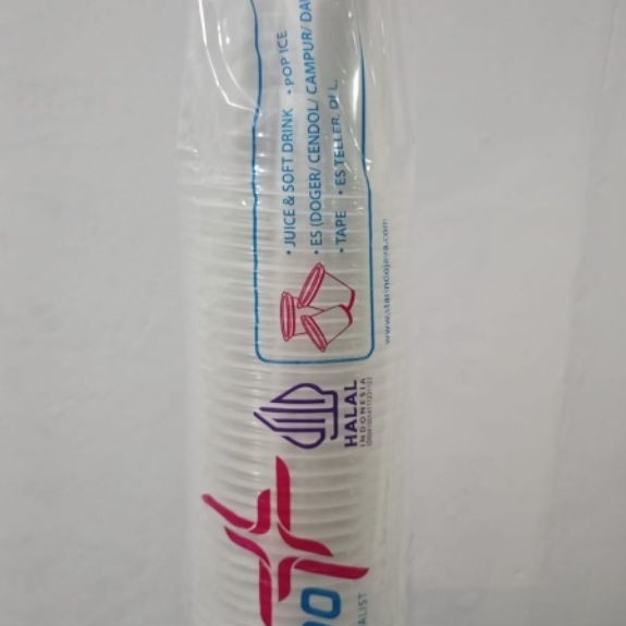 gelas plastik starindo 16 oz