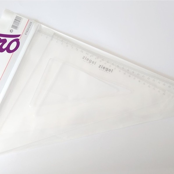 ROTRING ZIEGEL RULER / SEGITIGA BESAR NO 12 SET 23CM/33CM