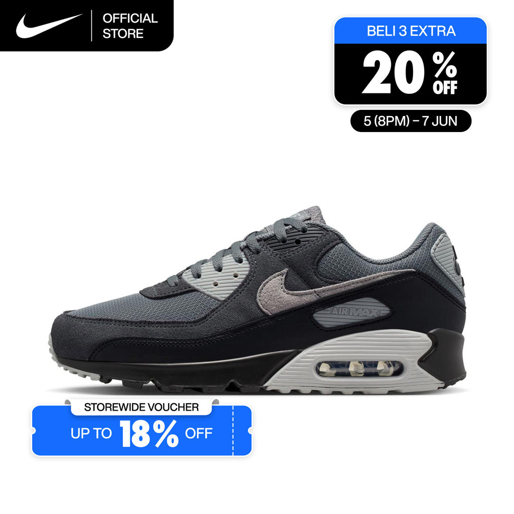 Nike Men's Air Max 90 Shoes - Smoke Grey [DM0029-020]