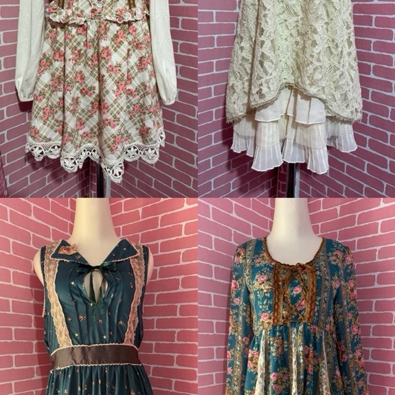 Dress kawaii cantik bunga liz lisa axes femme deary fairycore coquette whimsy twee silhouettes lolit