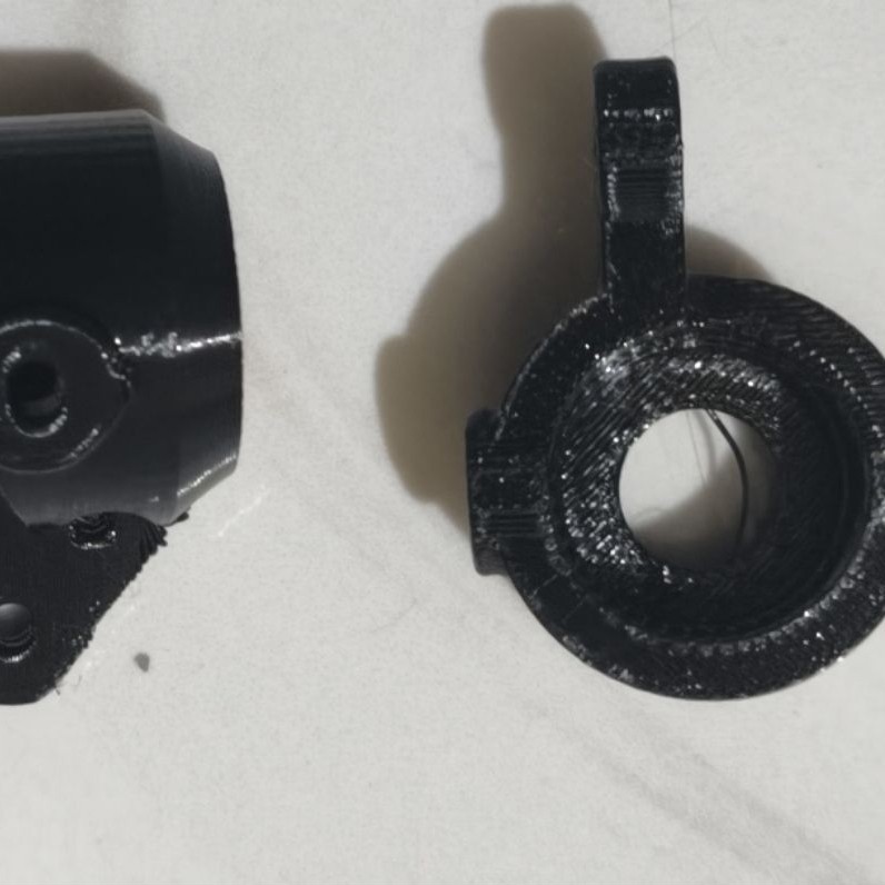 sepasang part 3D print knuckle front hub steering rc drift hsp ff flying fish modif rwd
