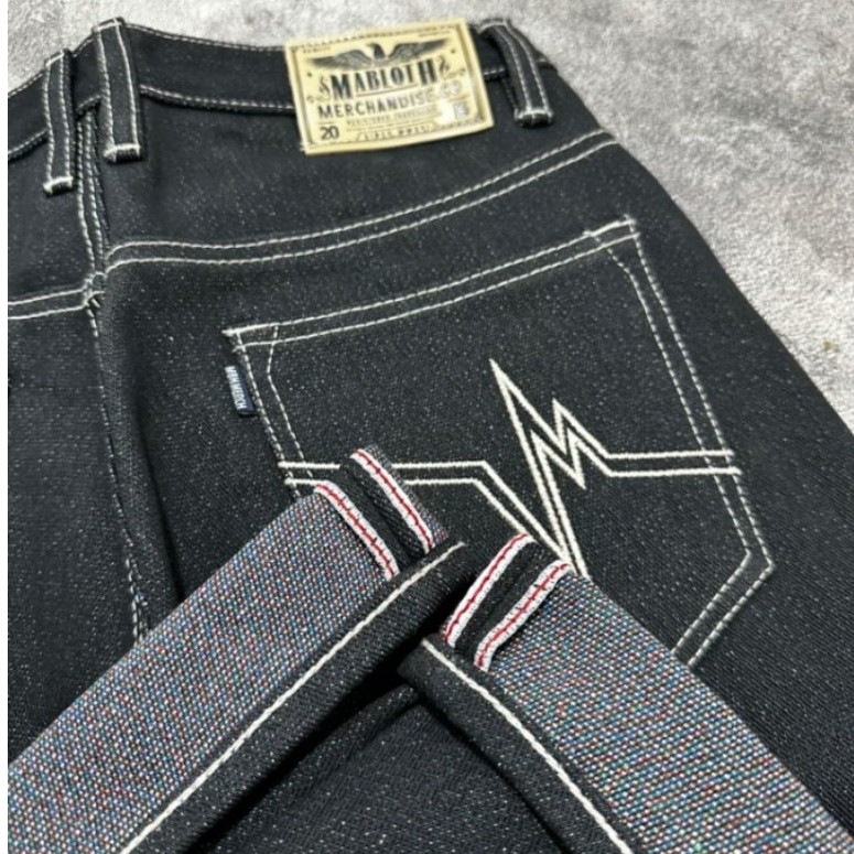 DENIM SELVEDGE DEEP INDIGO X RAINBOW WEFT 16.OZ