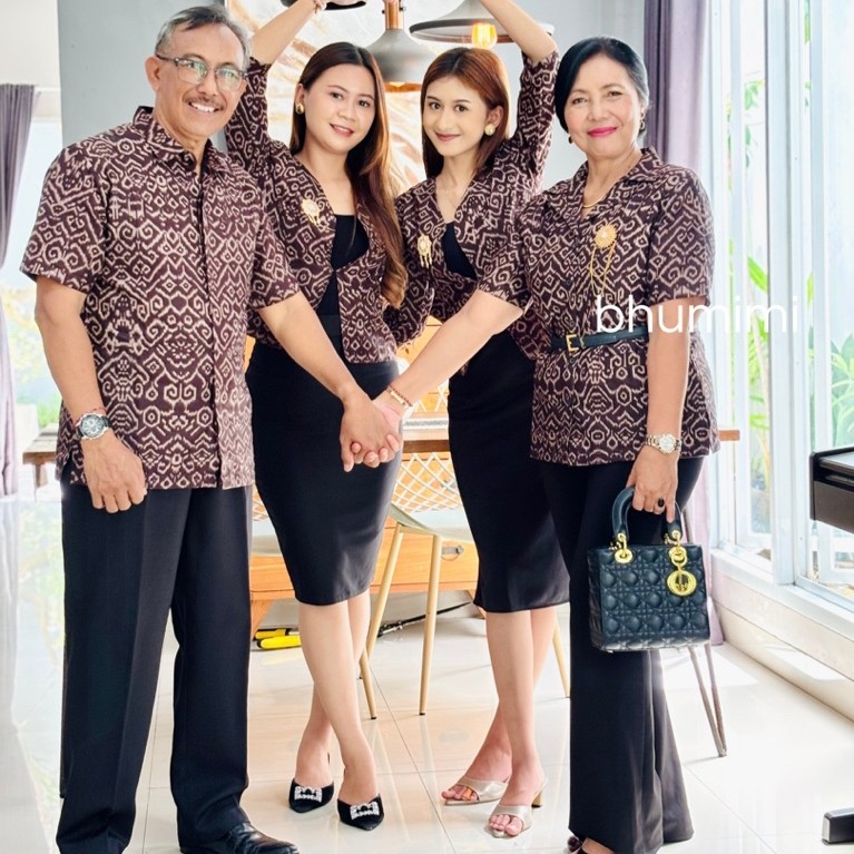 Kemeja Endek Bali/Atasan Endek/Blazer Endek Print