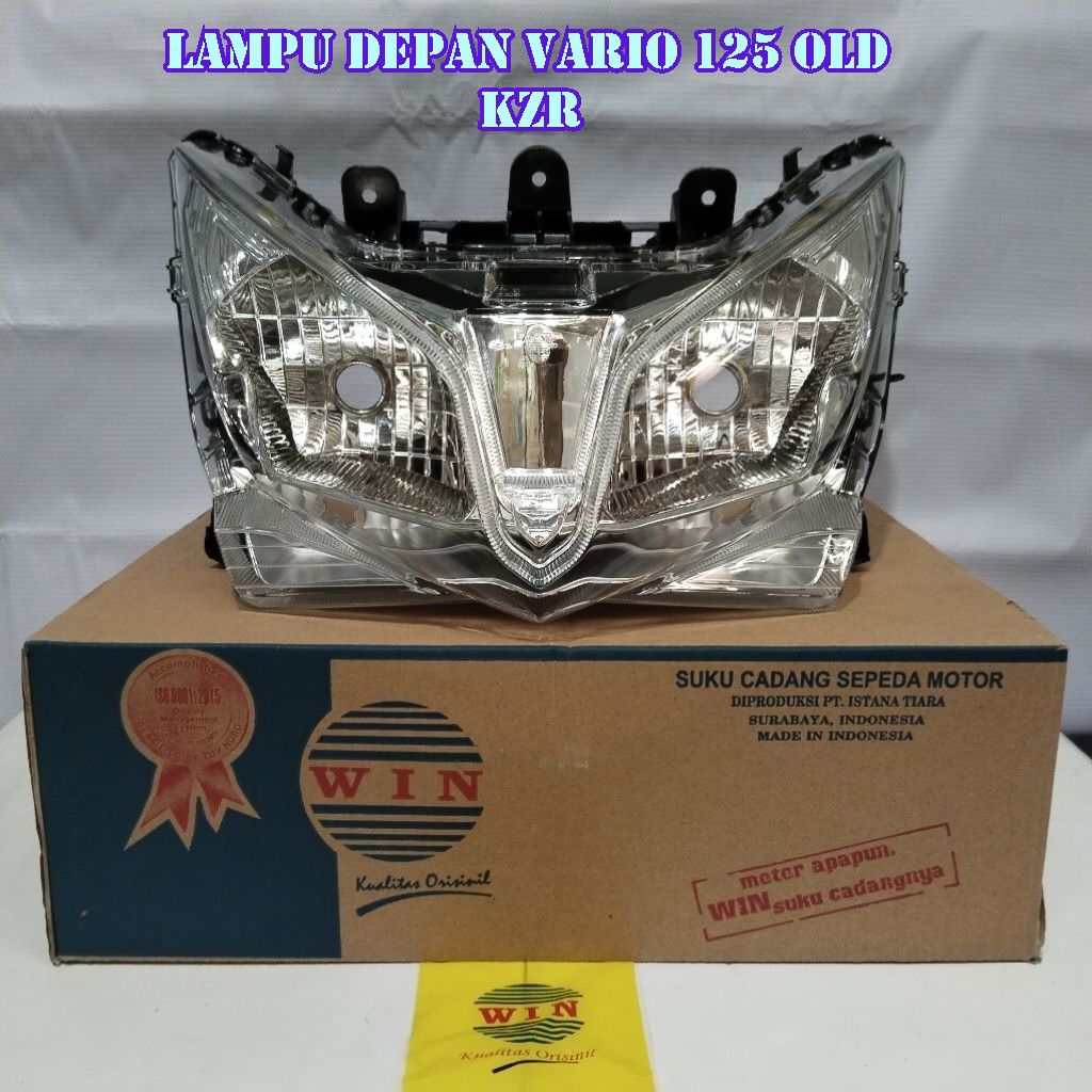REFLEKTOR LAMPU DEPAN VARIO 125 OLD PGM FI KZR 2012-2014 KULIATAS ORIGINAL - MERK WIN | REFLEKOR VAR