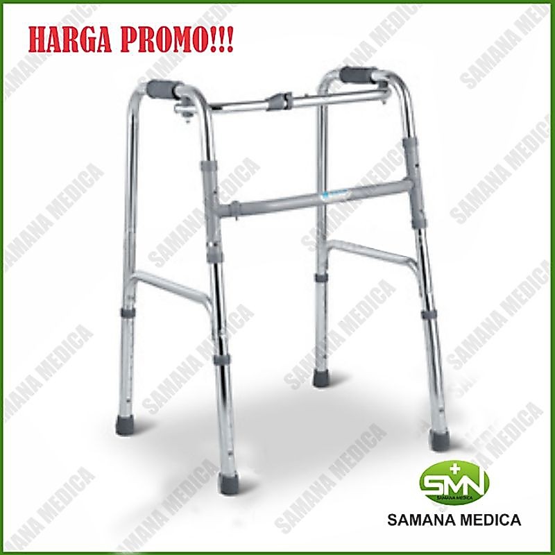 Original Walker Tanpa Roda GEA SELLA bisa dilipat/ Tongkat Bantu Jalan / Walker Standar Chormed