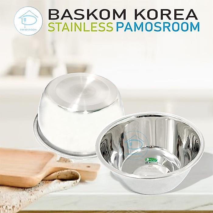 TERBATAS Komodo Baskom/Mangkok Korea Uk 26cm Stainless Steel Tebal TOP ORIGINAL