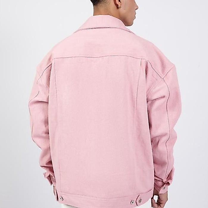 Ocwa Juno Pink Oversized Denim Jacket