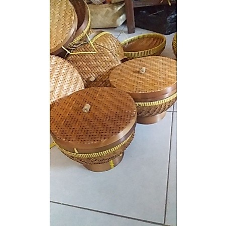 Asli Pengrajin Wakul Bambu Plus Tutup Wakul Bambu Wakul Tradisional