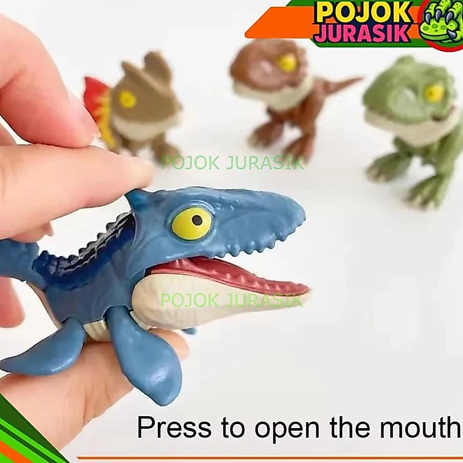 100% aman mainan figure dinosaurus mosasaurus  snap squad dino dinosaur pajangan