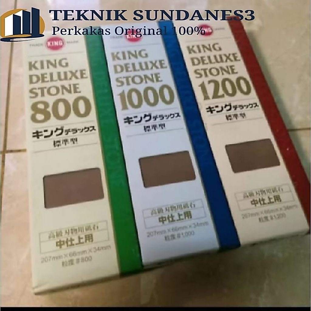BATU ASAH GRIT 800 1000 1200 3000 6000 8000 KING DELUXE STONE ORIGINAL, BATU ASAH King deluxe stone 