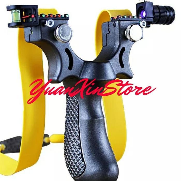 GREYHOUND Flatband Slingshot, Ketapel Flatband. - LED