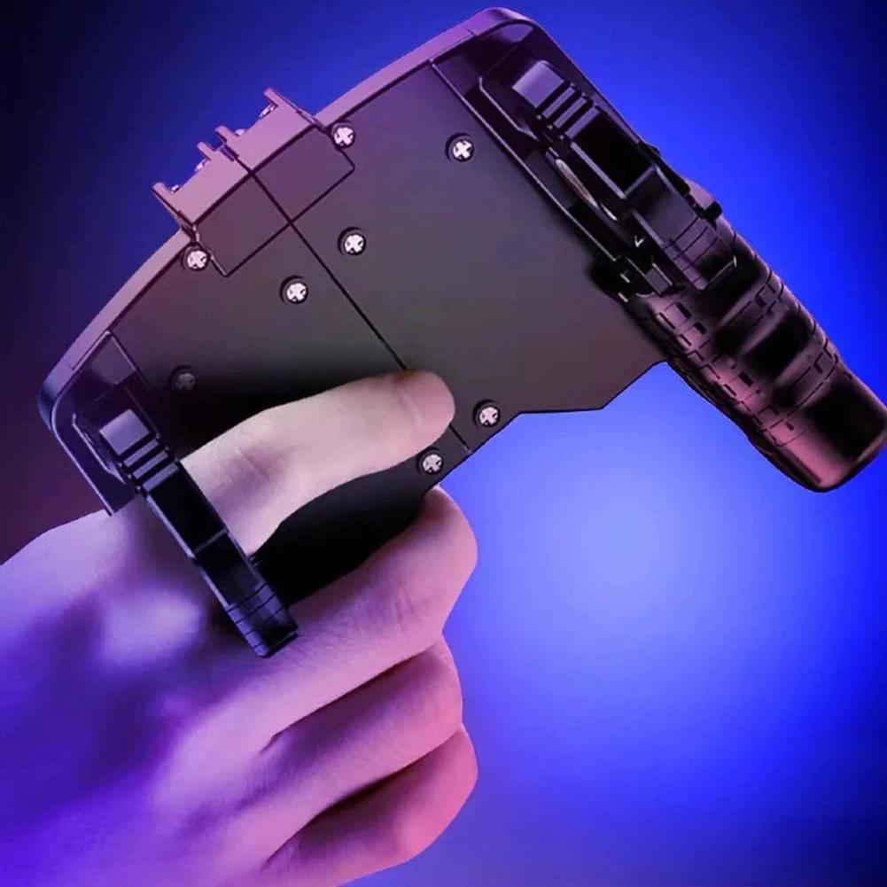 Multi-function PUBG Game Controller 4-Finger Grips Physical Anti-Recoil Cheat Device Universal for i