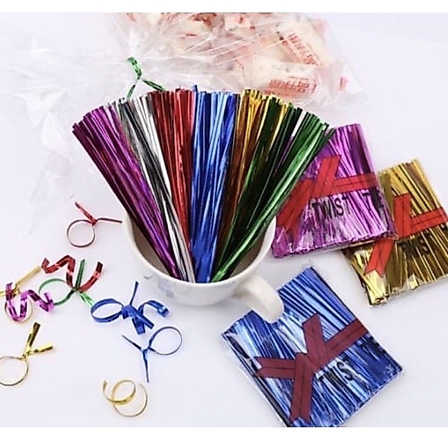 PITA KAWAT POTONGAN / PITA KAWAT 8 CM / PITA KAWAT SOUVENIR / PITA PEMBUNGKUS / PITA IKAT