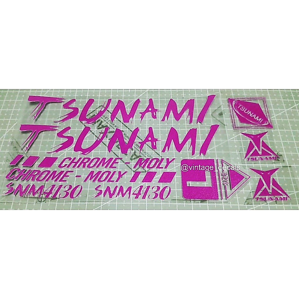 sticker decal sepeda TSUNAMI snm4130 snm100