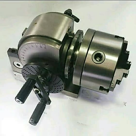 DIVIDING HEAD 125MM / KEPALA PEMBAGI MILLING / 4 AXIS SPINDEL - BUBUT penjepit milling